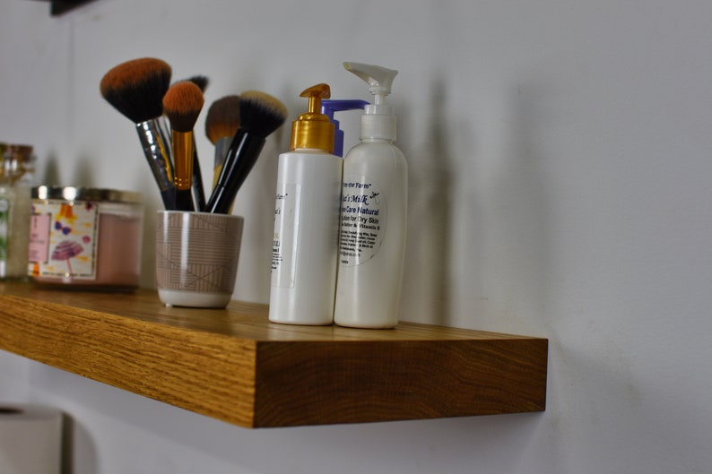 Floating Makeup Shelf Open Shelf Bathroom Vanity Purse Shelf Makeup Shelves Vanity Shelves Bathroom Vanity Shelf Floating Vanity Shelf