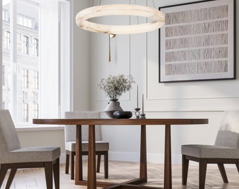 The Florentine Walnut Dining Table, Round Walnut Dining Table