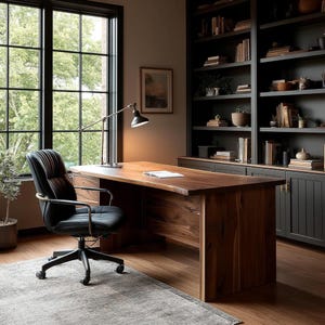 The Calloway Live Edge Walnut Desk
