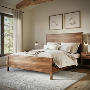 The Watson Bed Frame: Handcrafted Wooden Bed Frame