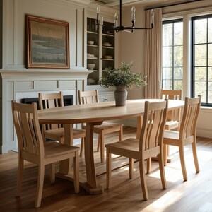 The Quinn Oval Dining Table: Heirloom Quality Solid Wood Table - Etsy