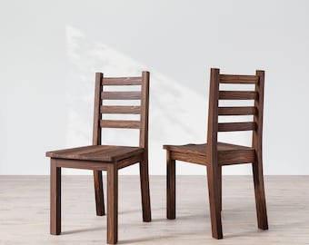 Coleman Dining Chair: Handcrafted Wooden Seating - Etsy