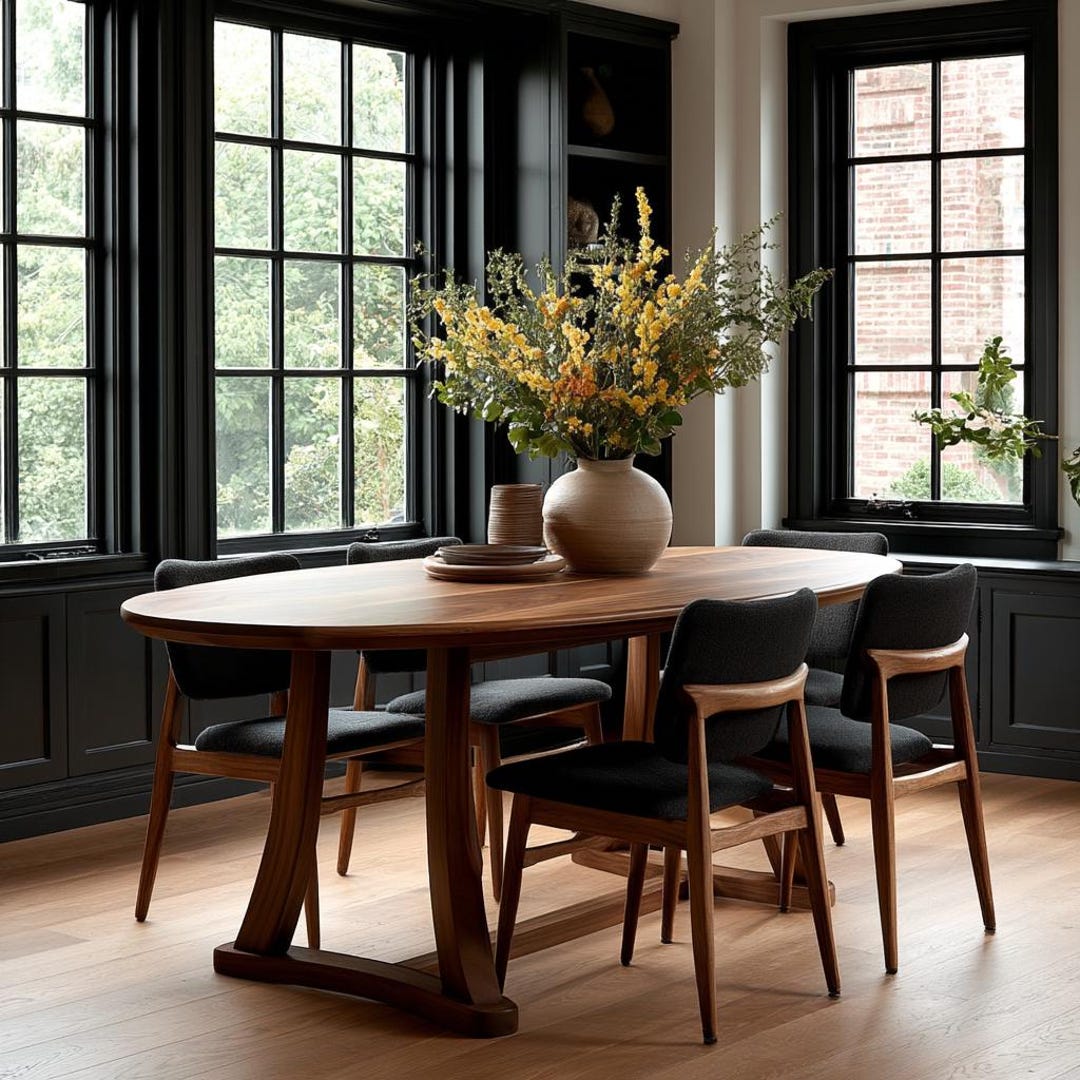 The Quinn Oval Dining Table: Heirloom Quality Solid Wood Table - Etsy