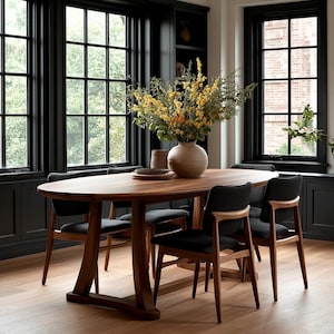The Quinn Oval Dining Table: Heirloom Quality Solid Wood Table