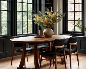 The Quinn Oval Dining Table: Heirloom Quality Solid Wood Table
