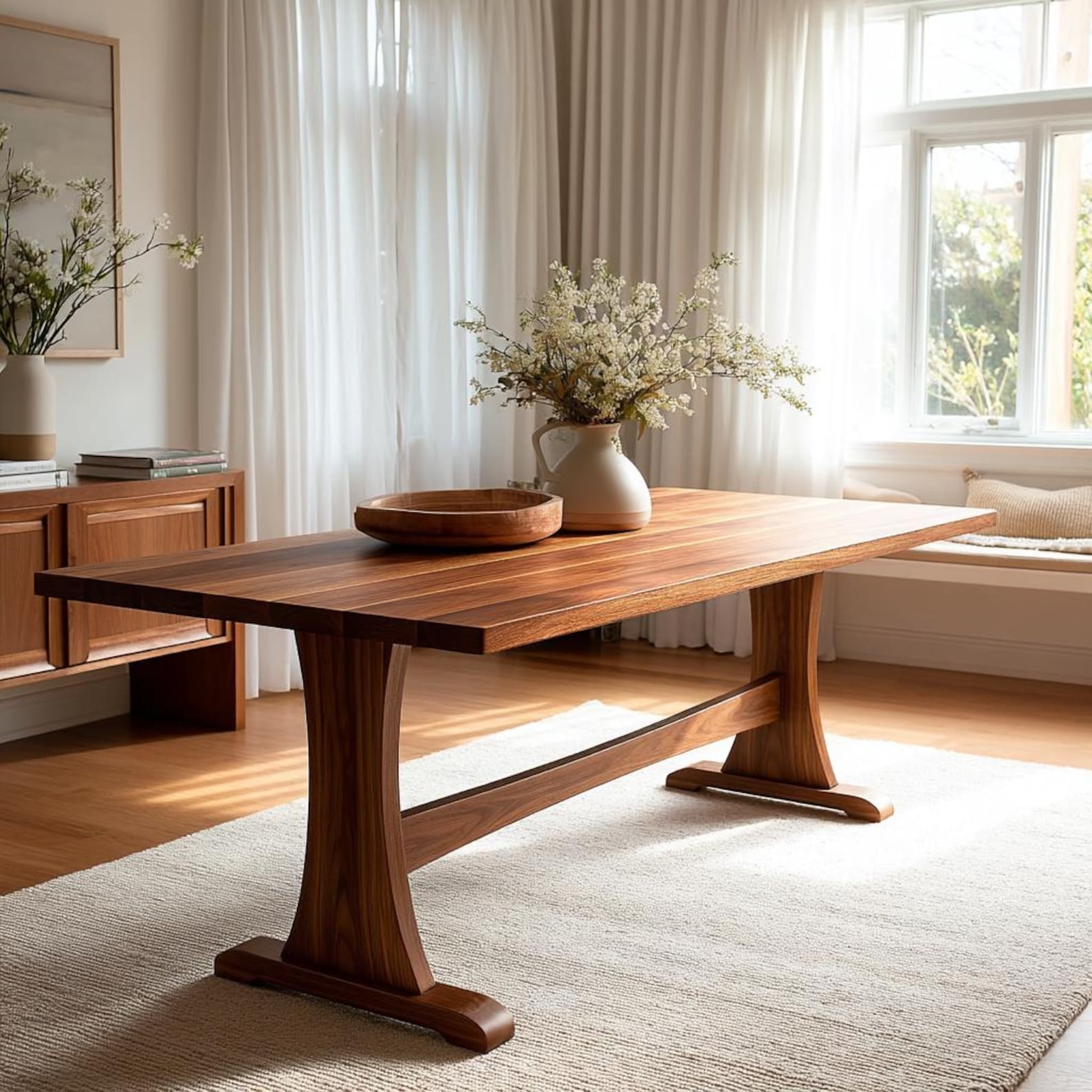 The Rowland Dining Table: Heirloom Quality Solid Wood - Etsy