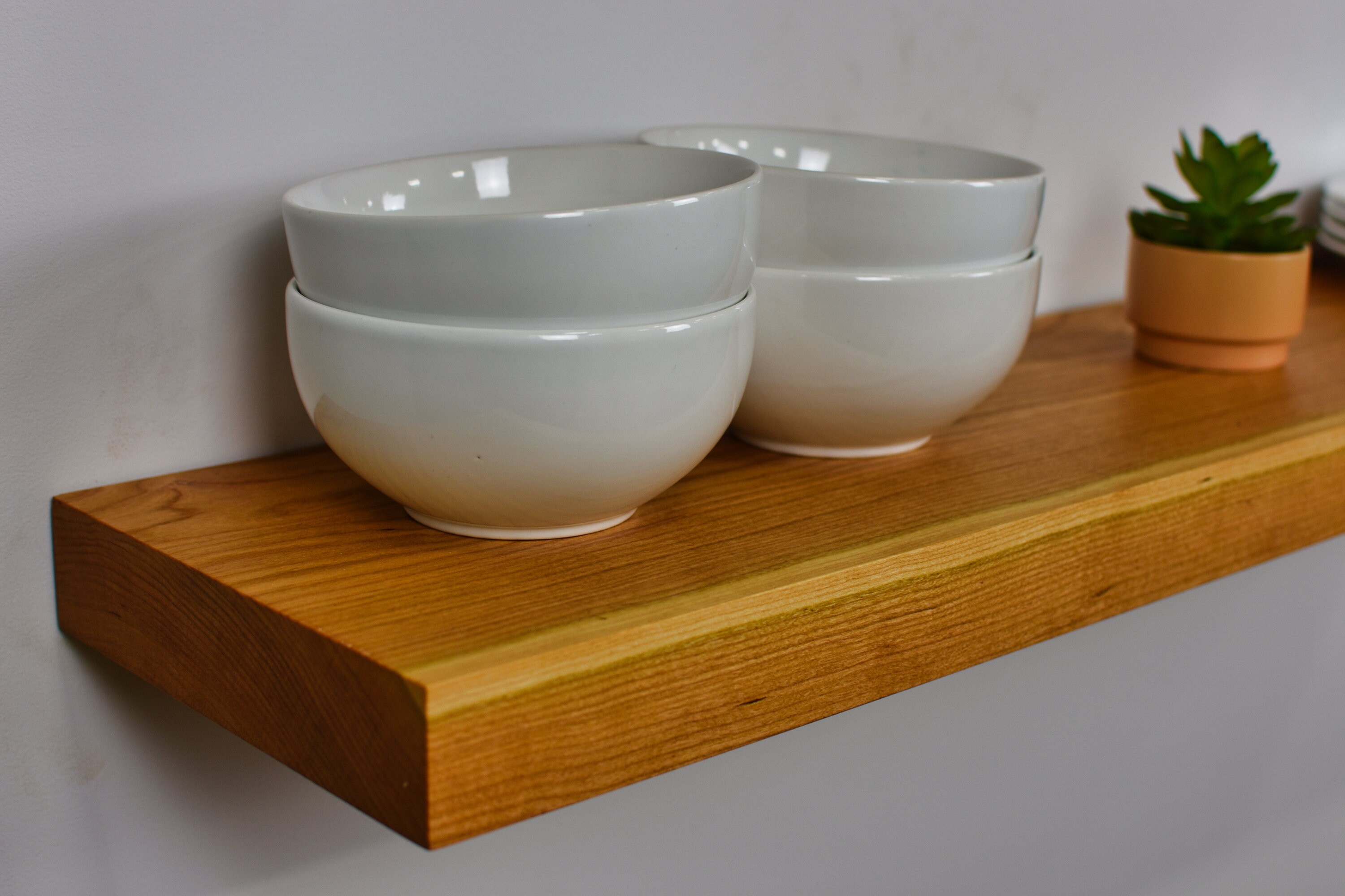 Cherry Shelf Cherry Wood Shelves Cherry Wood Floating Etsy