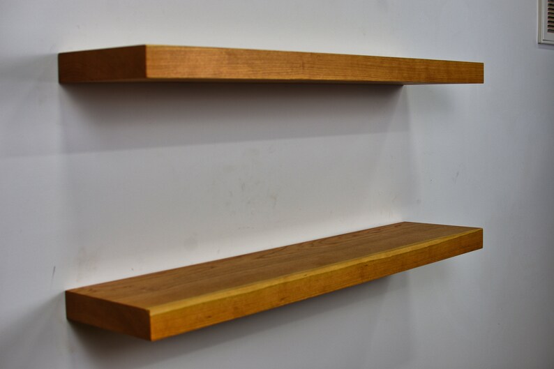 Cherry Shelf Cherry Wood Shelves Cherry Wood Floating Etsy
