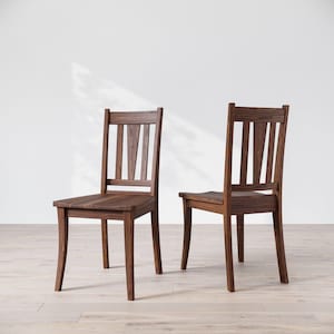 Solid Wood Lambert Dining Chair, Wooden Chair, Dining Chair, Walnut Dining Chair, Black Walnut Dining Chair, Black Chair, Custom Chair