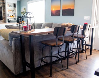 The Hepburn Sofa Table: Solid Wood Living Room Table