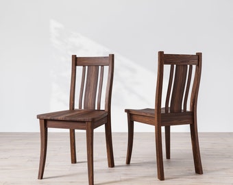 Coleman Dining Chair: Handcrafted Wooden Seating - Etsy