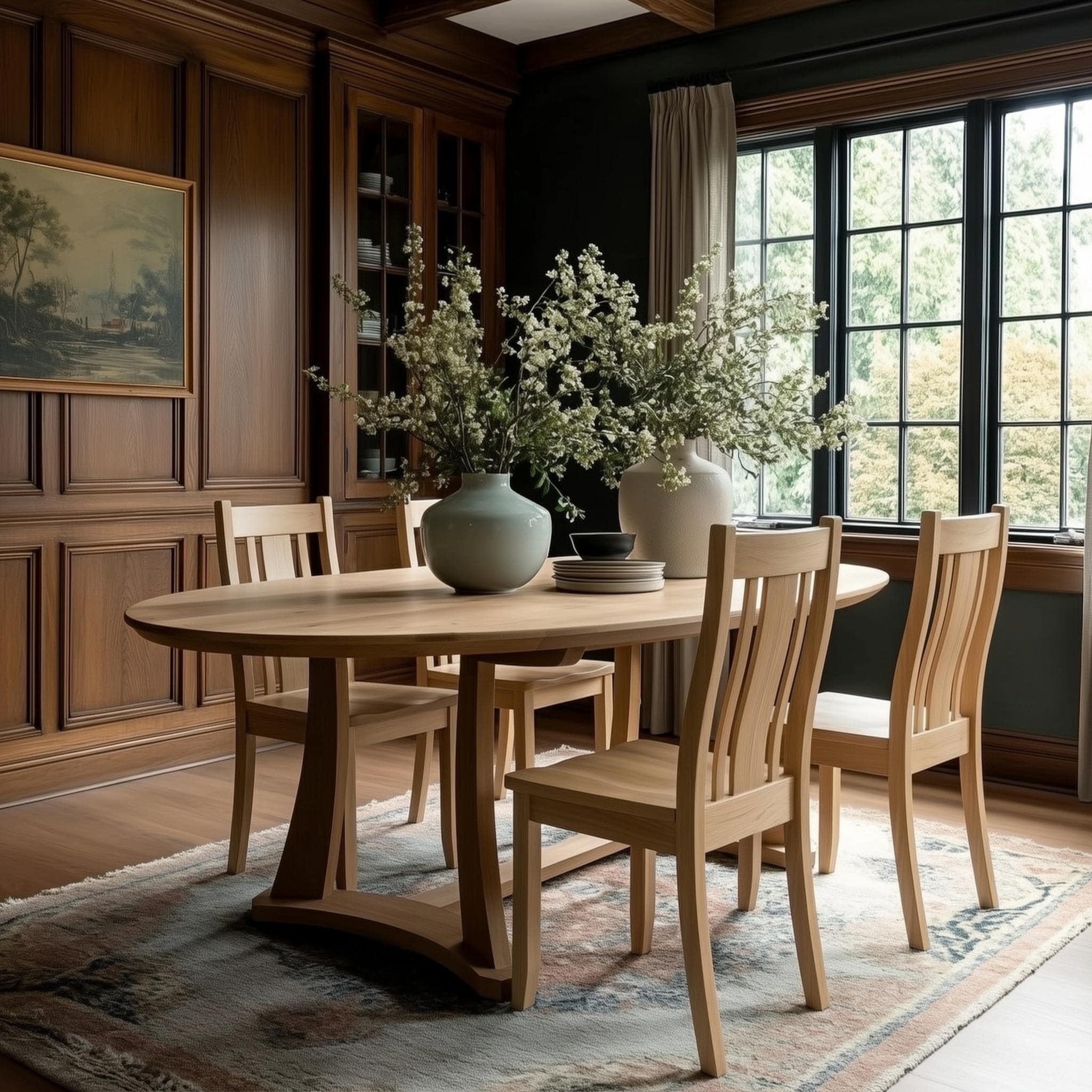 The Quinn Oval Dining Table: Heirloom Quality Solid Wood Table - Etsy