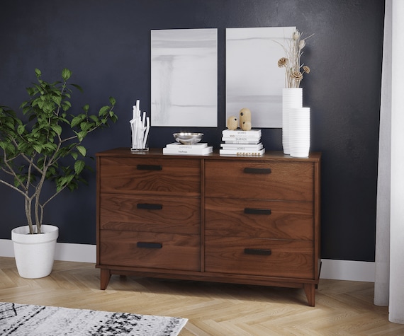 Modern Handcrafted Wooden Bedroom Dresser Made Custom with Cherry Maple White Oak or Walnut Handcrafted Wooden Bedroom Dresser Etsy