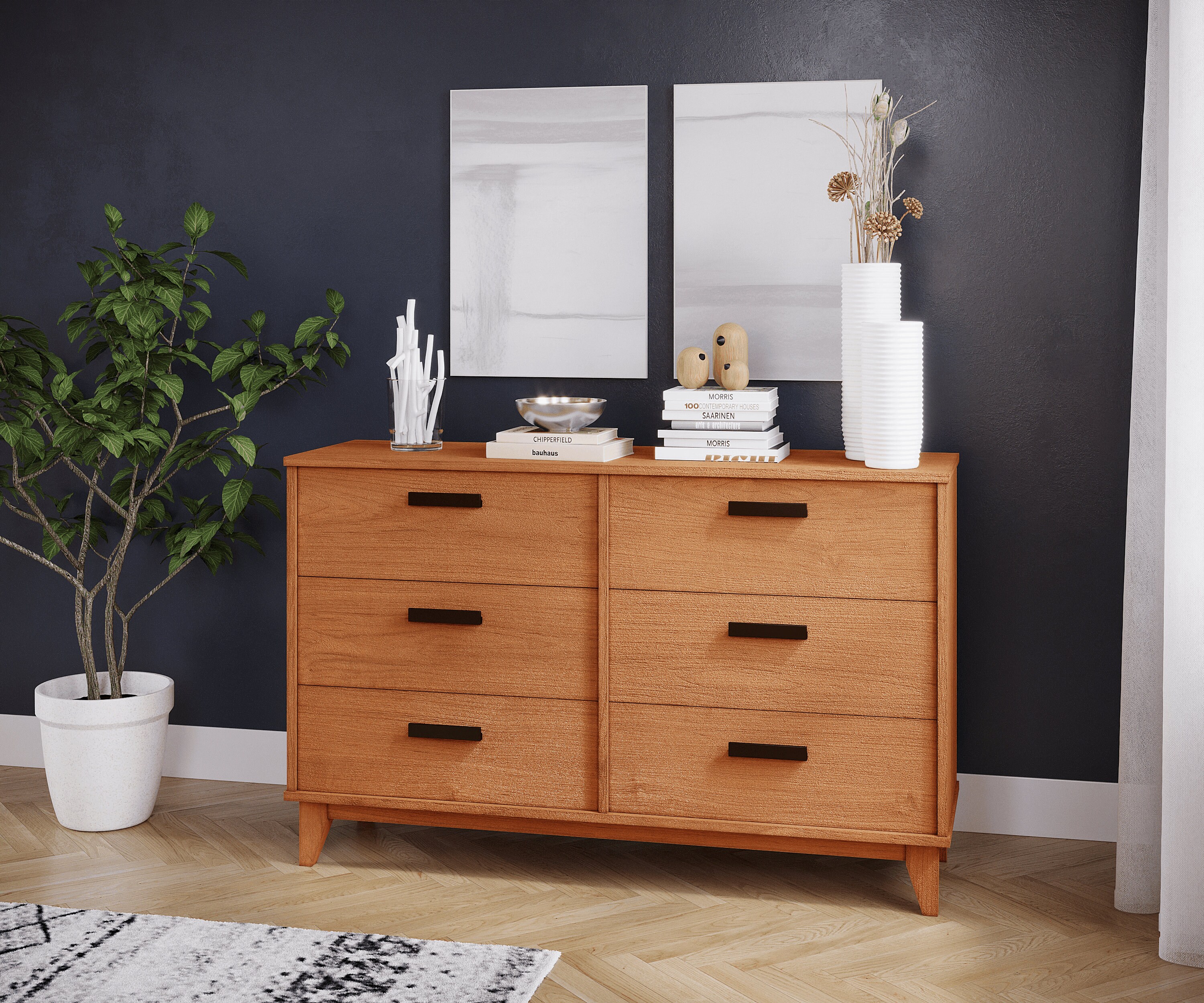 Modern Handcrafted Wooden Bedroom Dresser Made Custom With Etsy UK