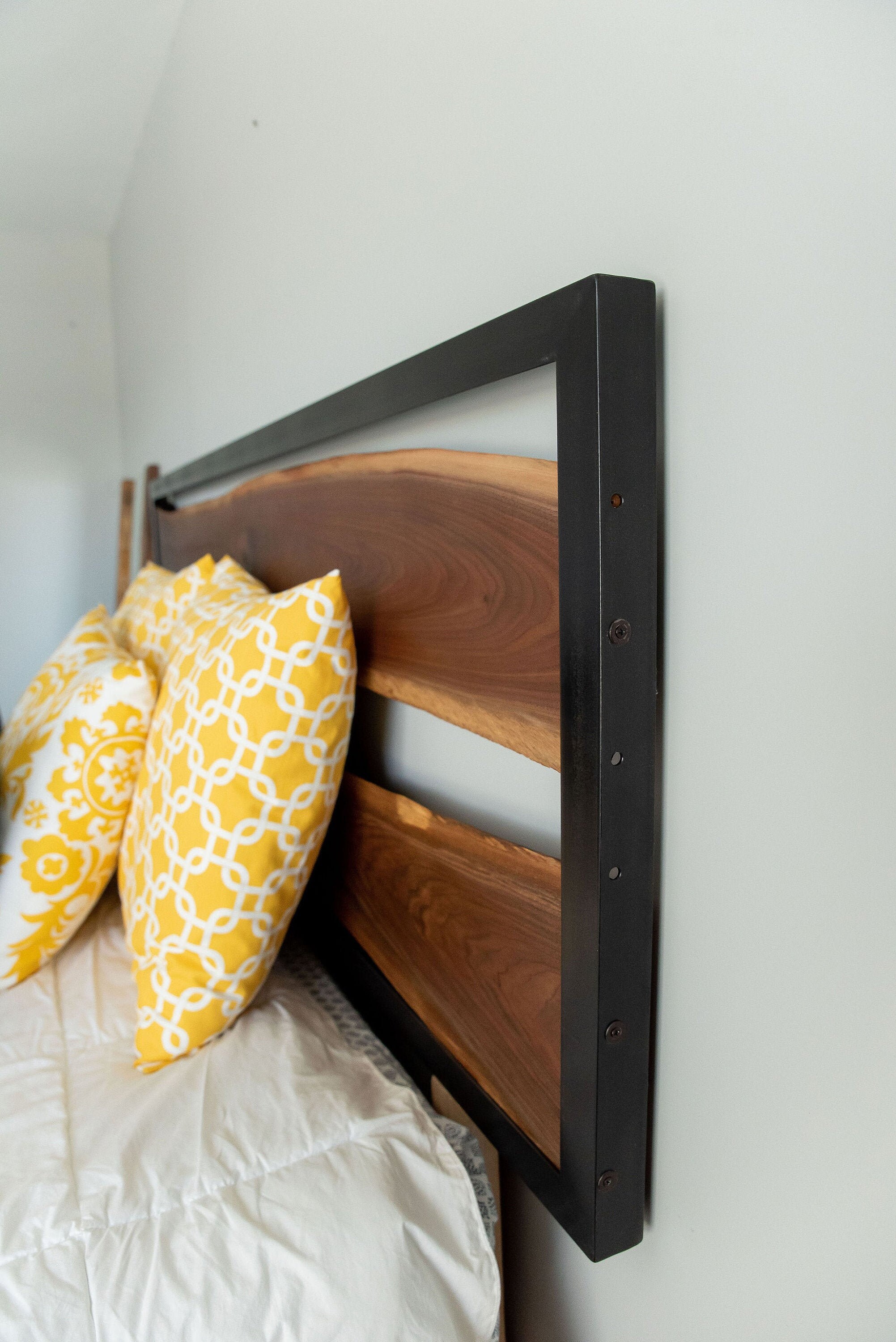 Live Edge Headboard Queen Headboard King Headboard Floating Etsy
