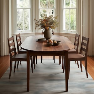 The Phelps Dining Table: Handcrafted Walnut Wooden Table
