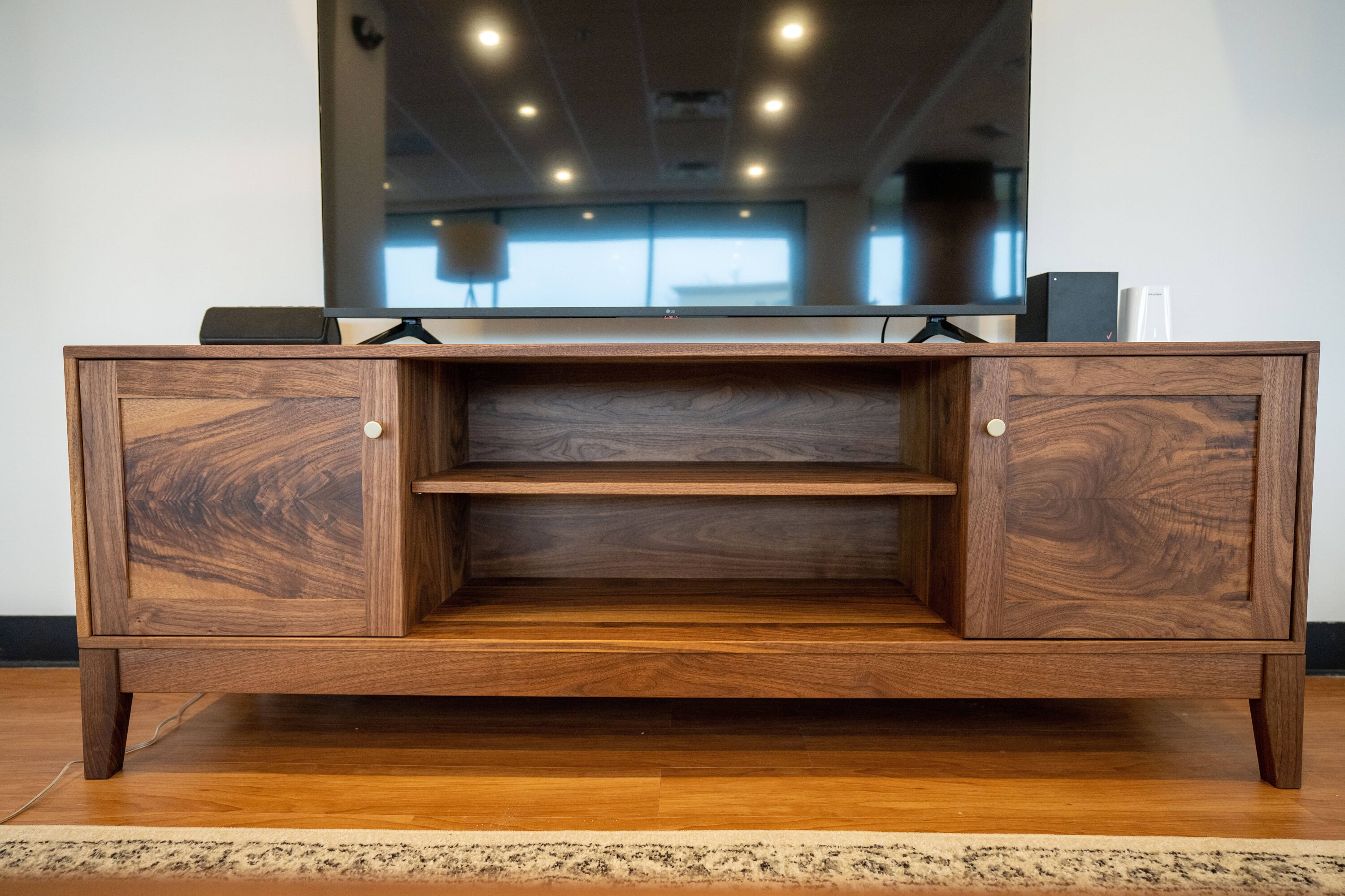 Custom Solid Wood Entertainment Center Handcrafted Wooden TV Stand Console Media Console Storage Hutch for Living Room Media Center Etsy