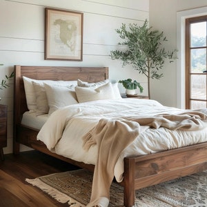 Solid wood base bed discount