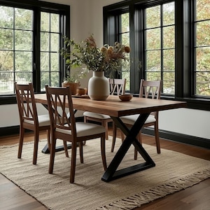 The Welker Dining Table: Handcrafted Wooden Dining Table