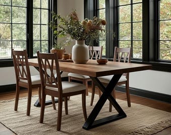 The Welker Dining Table: Handcrafted Wooden Dining Table