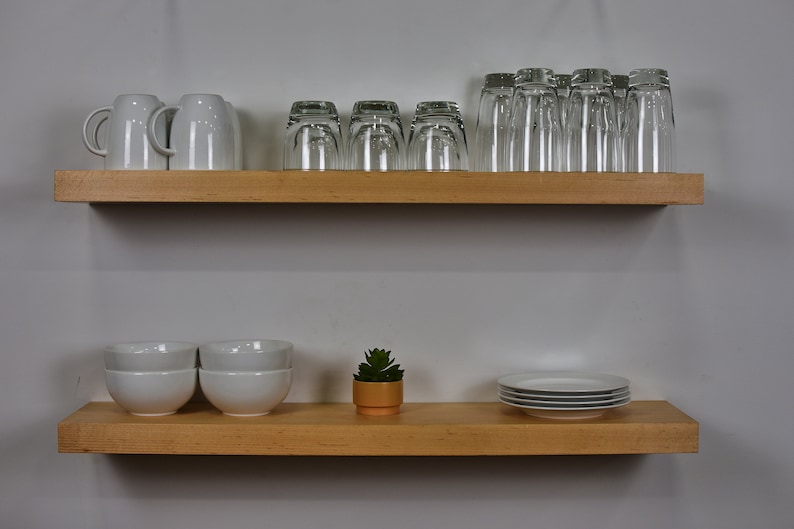 Floating Shelves for Dishes, Plate Shelf, Shot Glass Shelf, Dish Shelf, Cabinet Dish Rack, Wine Glass Shelf, Plate Display Shelf image 1