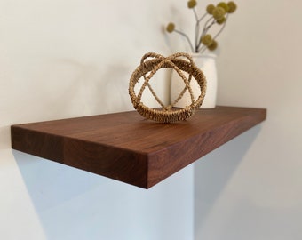 Walnut Floating Shelf, Floating Shelf, Walnut Shelf, Wooden Floating Shelf, Wood Wall Shelf, Dark Wood Shelf, Wooden Shelf