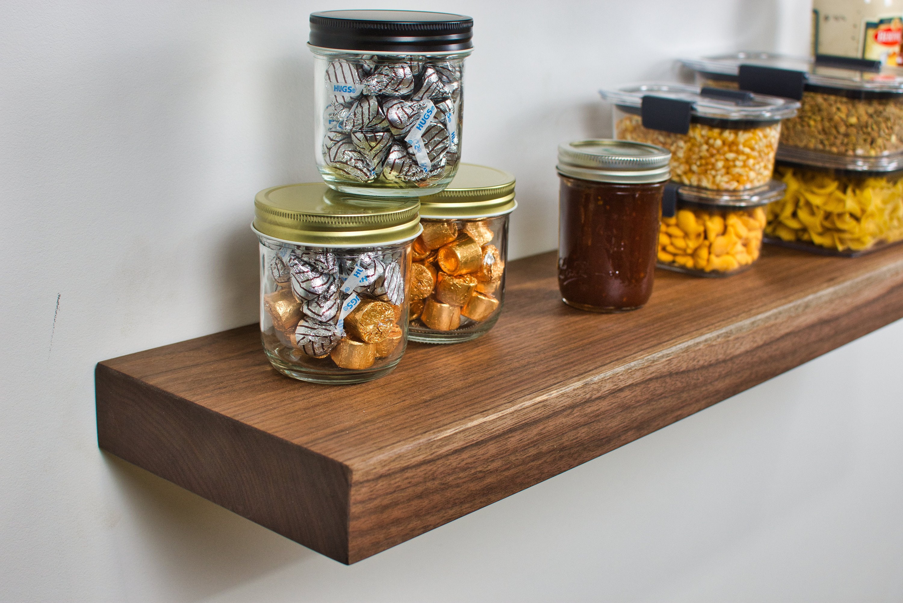 Pantry Shelves Pantry Rack Wooden Pantry Shelves Floating Etsy