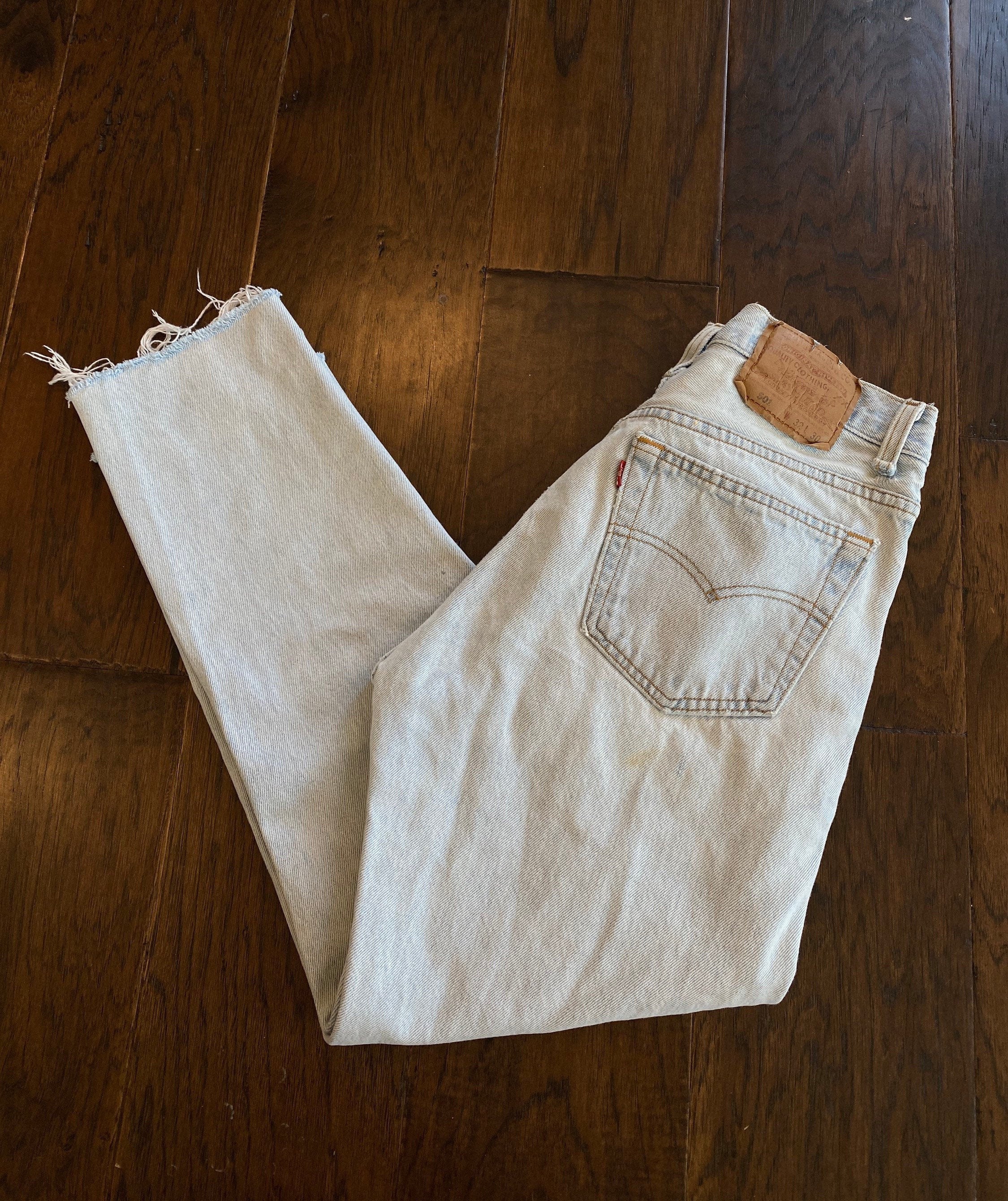 Vtg Levi's 501 Light wash Jeans 29 Etsy