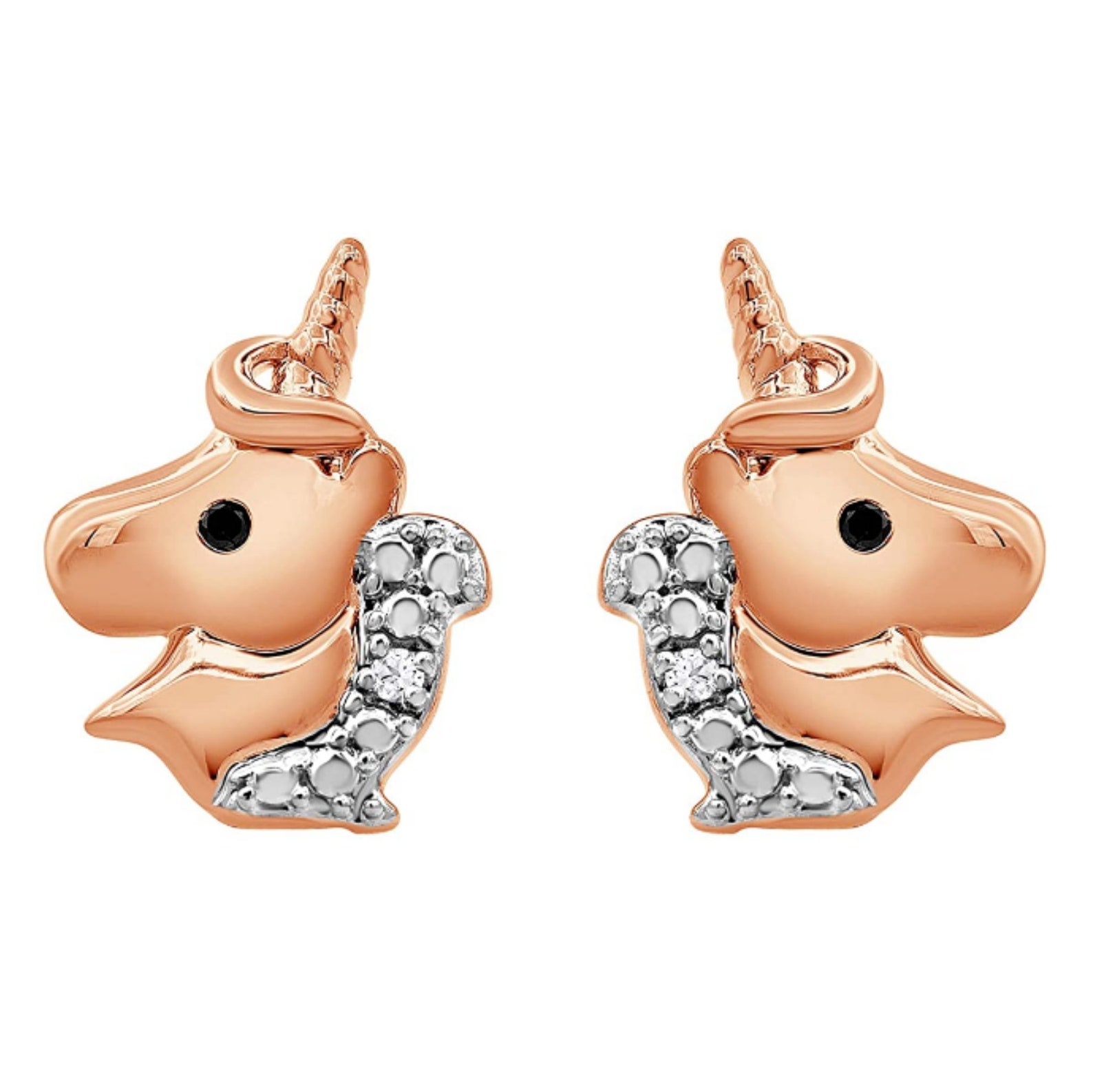 Little Girl Earrings Unicorn Stud Earrings Toddler Girl Etsy