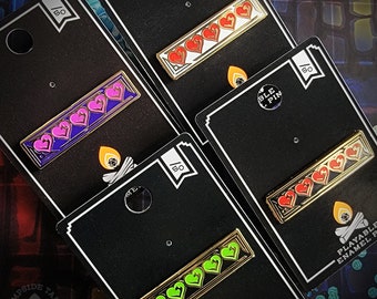 Adventurer's Hearts Enamel Pins