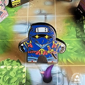 Ninja Figure Token - D&D / RPG Playable Enamel Pin