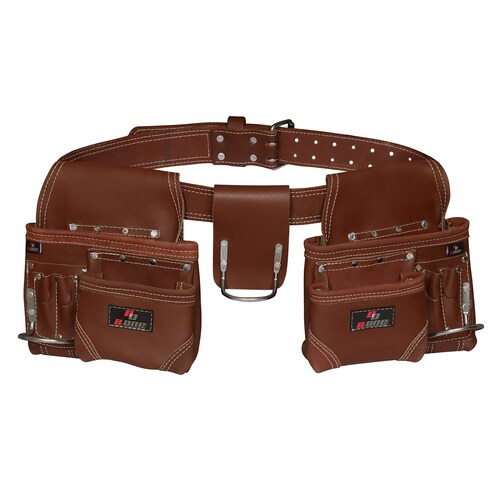 Trutuch Black Leather Tool Belt Carpenter Tool Pouch Bag Etsy