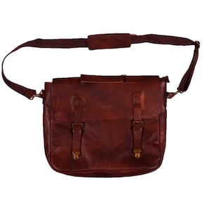 Trutuch Genuine Leather Laptop Bag , Laptop Bag , Leather Laptop Briefcase , Leather Office Bag , Leather Briefcase , Shoulder Bag