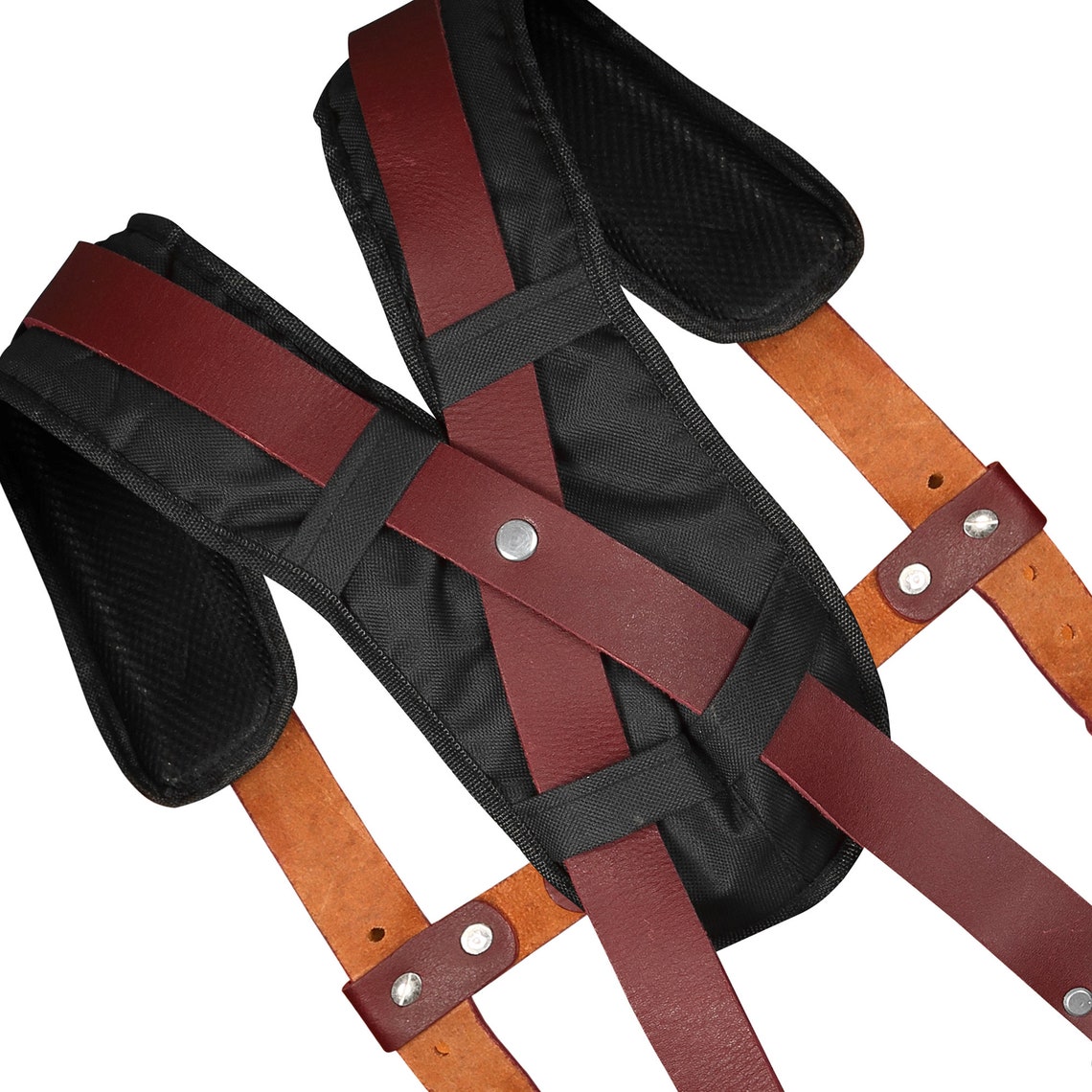 Leather Work Suspenders Tool Belt Suspenders Gain Leather Etsy