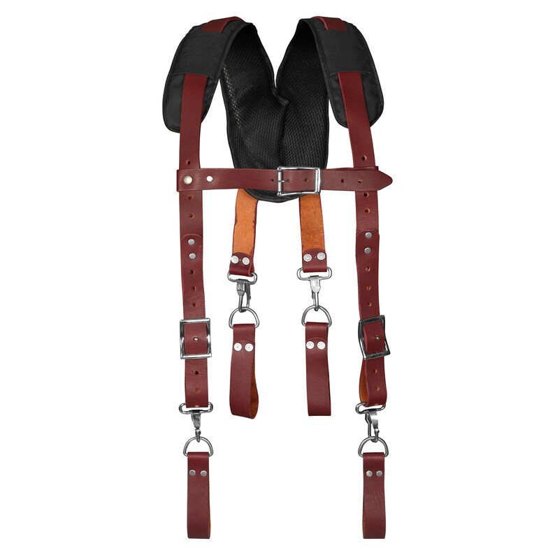 Leather Work Suspenders Tool Belt Suspenders Gain Leather Etsy