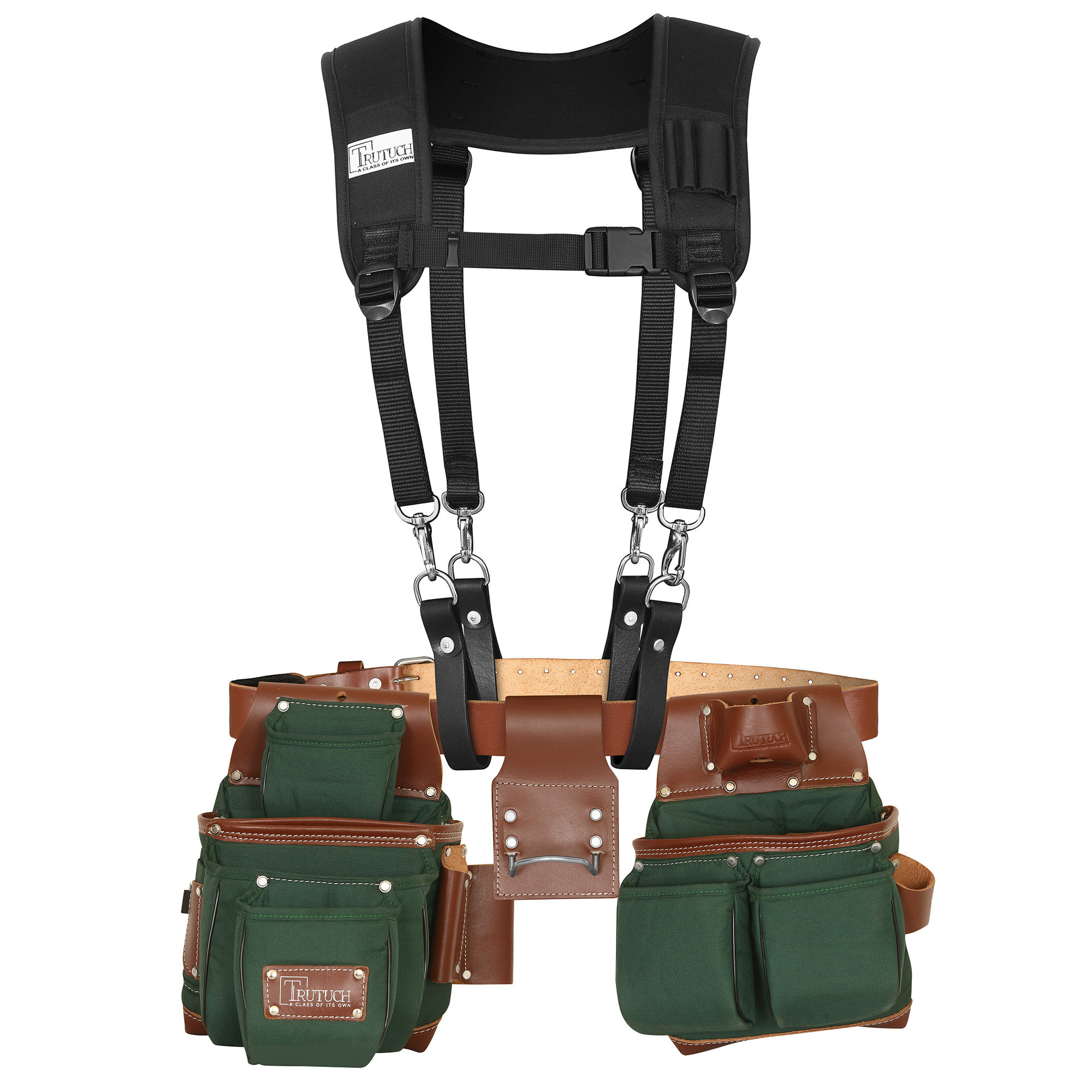Occidental Leather 5080DBLH M Pro Framer Tool Belt Set with Double Outer Bags, Left Hand, Medium - 2