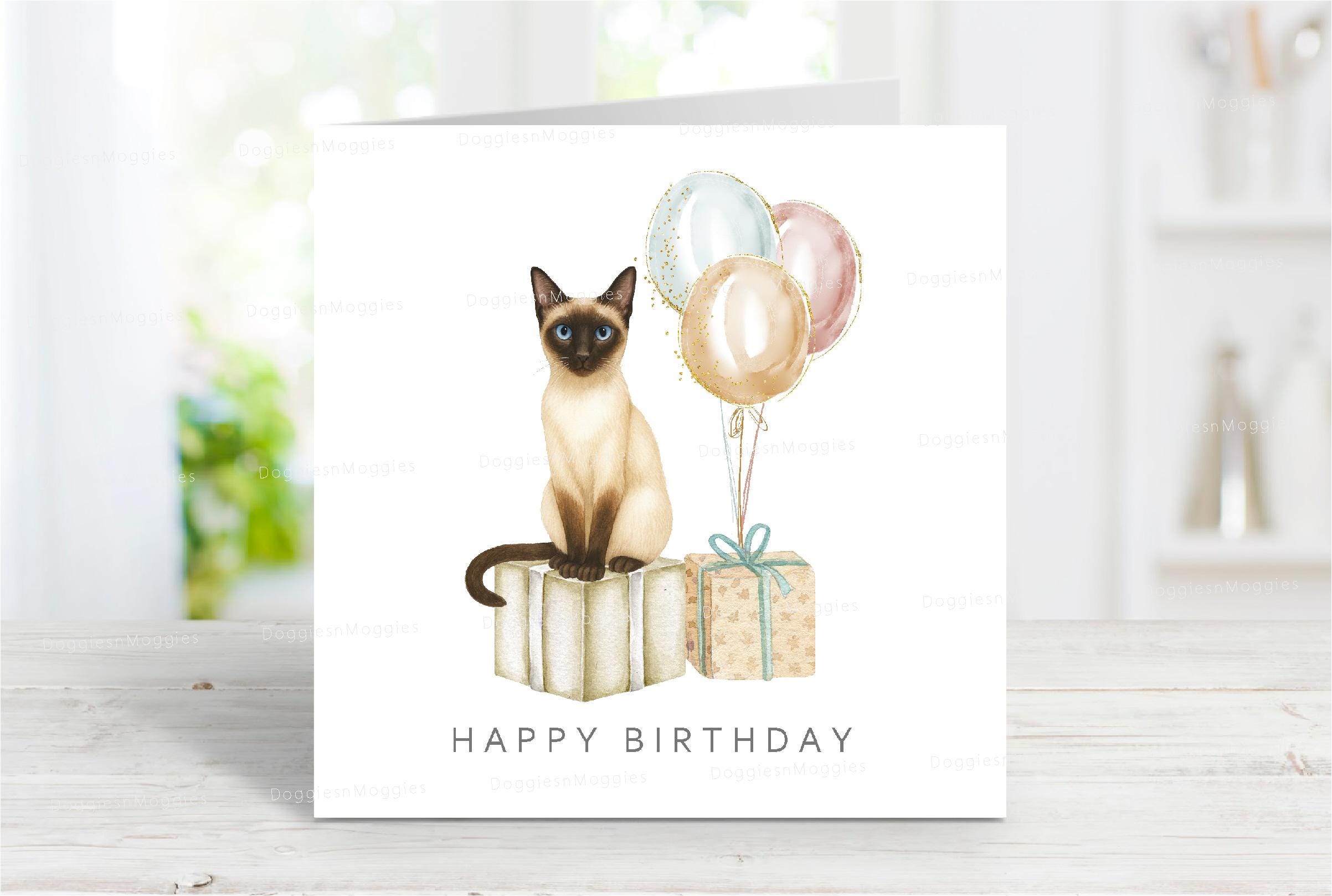 Biglietto Auguri Compleanno Con Gatto – Elegante E Sostenibile Per Amici E Famiglia