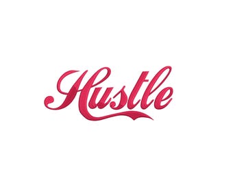 Hustle Embroidery Design 6 SIZES dst exp hus jef pcs pes vip vp3 xxx