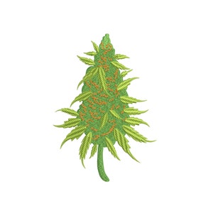 Cannabis Bud Embroidery Design 4 SIZES dst exp hus jef jpx pes vp3 xxx