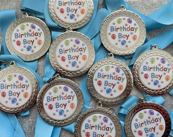 Birthday Balloon Themed Birthday Medal | Happy Birthday | Birthday Badge | Birthday Theme Ideas