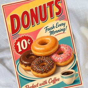 Papperspaket med mat från 50-talet, storlek 8x12, utskrivbara retro-skräpjournalsidor, amerikanska affischklippböcker, ephemera-brevpapper, digital nedladdning bild 11