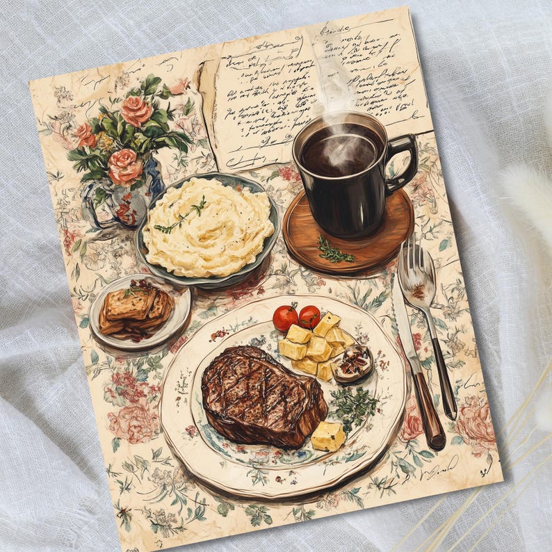 24 Pages Farm Kitchen Paper Pack Vintage Junk Journal Printable ...