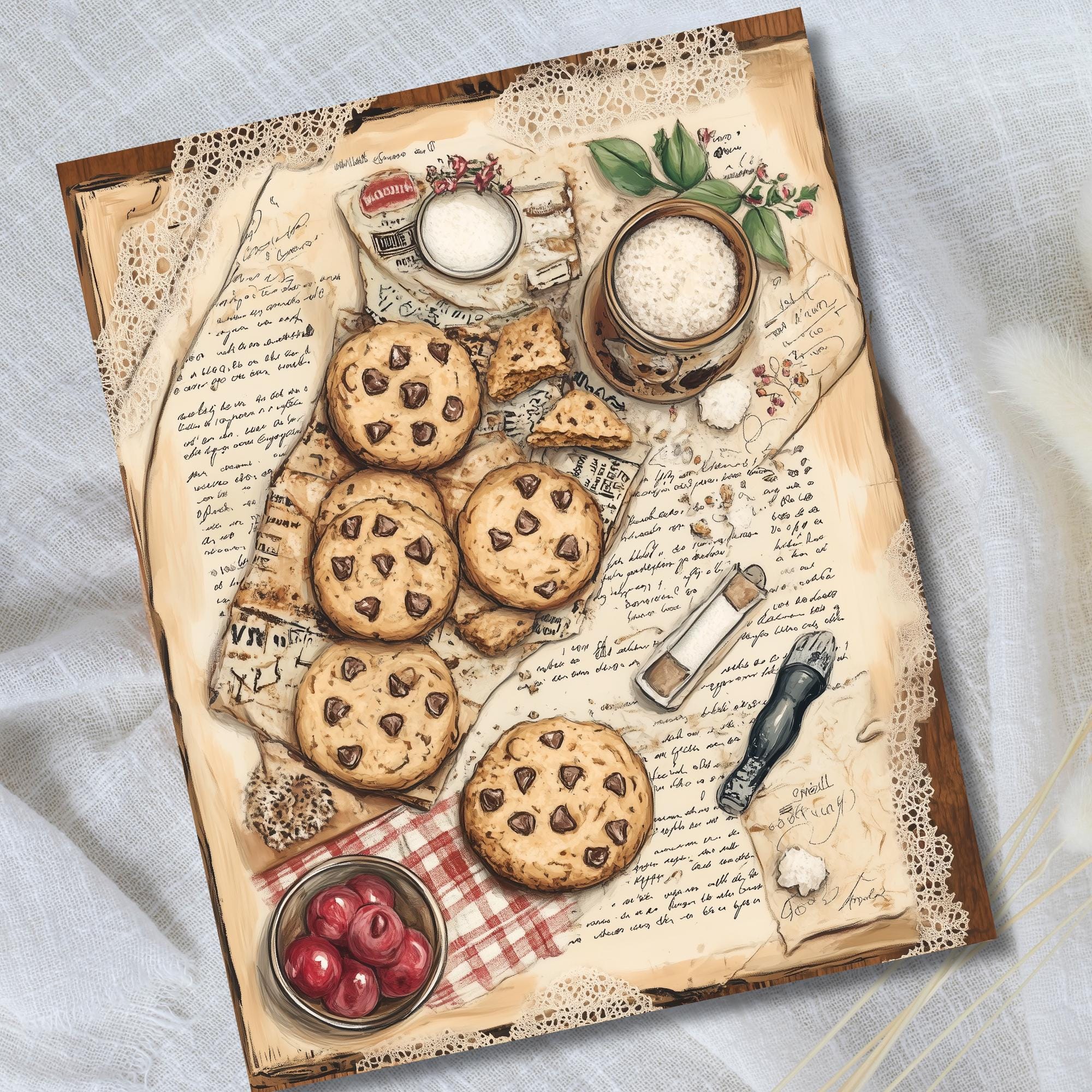Rustic Kitchen Paper Pack Vintage Junk Journal Printable Pages ...