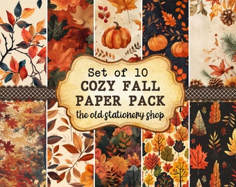 Fall Pumpkins Paper Pack Vintage Junk Journal Printable Pages ...