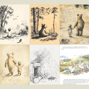 Winnie the Pooh Paper Pack Vintage Junk Journal Printable Pages ...