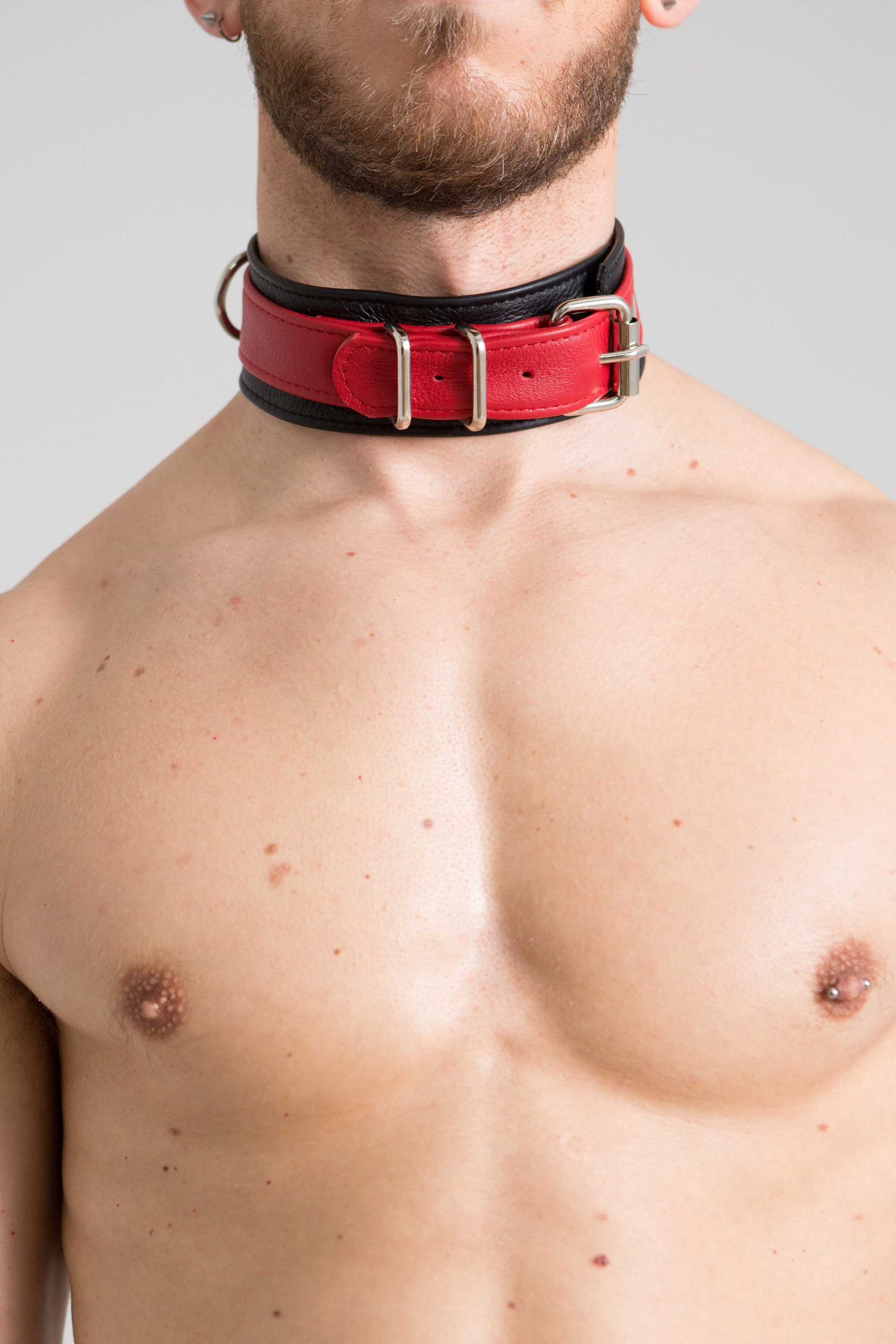 LEATHER BDSM COLLAR Leather Slave Collar Leather Choker Etsy