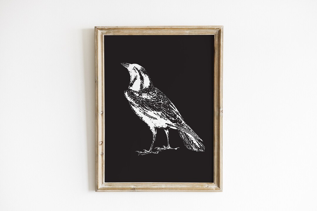 HALLOWEEN Print Raven | Halloween Printable Wall Art | Halloween Decor | Raven Poster | Raven ...