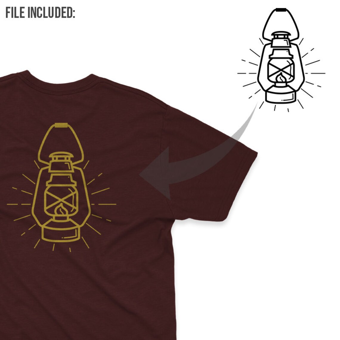 Lantern SVG, Camping Lantern Svg, Shine SVG, Lantern Cut File, Light