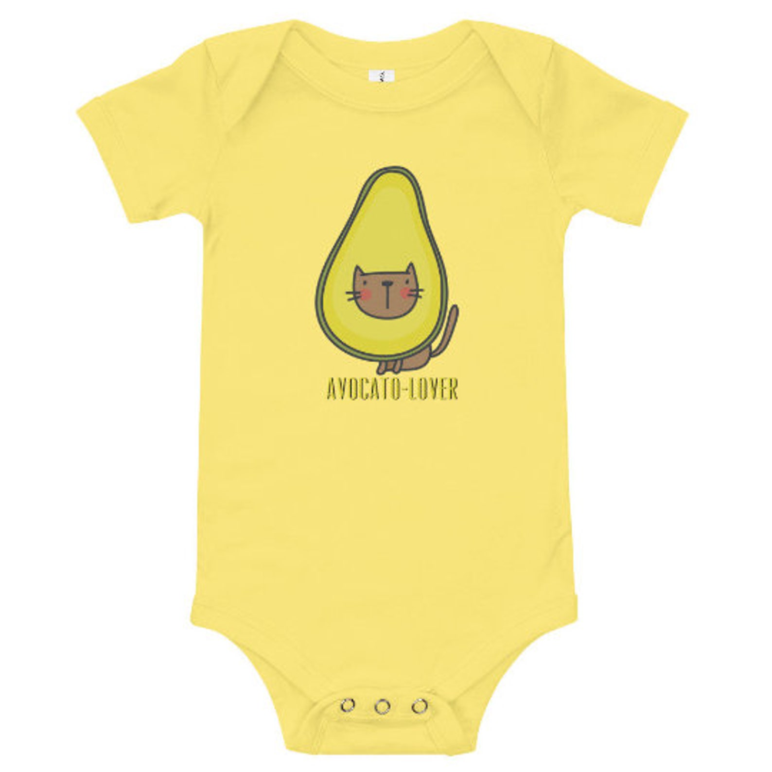 Avocato Onesie Avocado Onesie Cat Onesie Avocado Baby Etsy