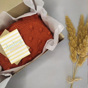 100% merino wool popcorn sweater/ Hand made baby pullover/ Popcorn merino sweater/ Unisex baby sweater/ Baby shower gift